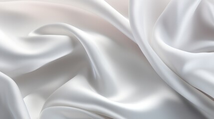 Obraz premium White silk fabric texture luxurious background 