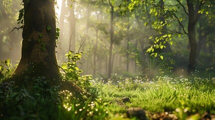 Obraz premium Forest trees wildlife world environment 