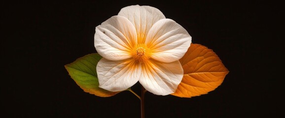 Skeleton Leaves Flower, Delicate And Intricate, Highlighting Nature'S Beauty