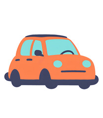 car isolated on white