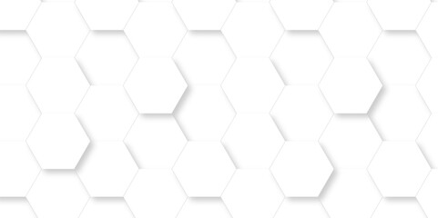 Abstract honeycomb futuristic hexagonal creative hexagons. modern hexagon mosaic and tiles polygonal pattern background vector. seamless bright white abstract honeycomb background.