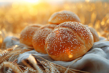 A loaf of bread in the sun.
