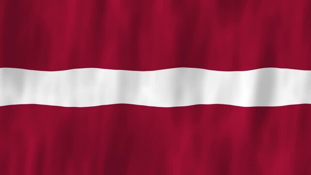 Latvia flag country animation 3D symbol design waving in wind movement national patriotism world culture emblem banner red white Northern Europe Baltic