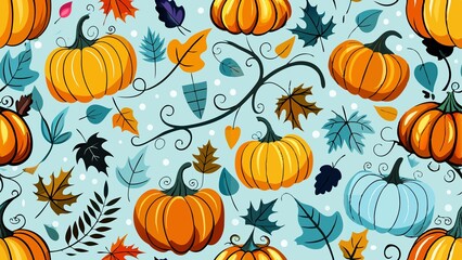 Hallowen pattern various pumpkin