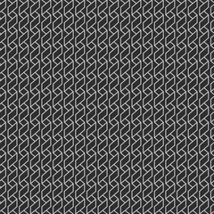 Geometric background. Origami paper is folded in the shape of a white serpentine. Endless vector pattern. Isolated black background. Doodle style. Seamless geometric pattern. Idea for web design.