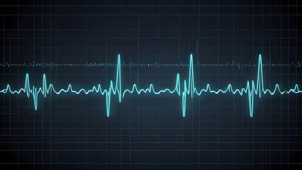 Naklejka premium Human heart organ heartbeat illustration background. Pulse line, medical health care on ECG cardiogram, rhythm and frequency rate wave, disease diagnosis