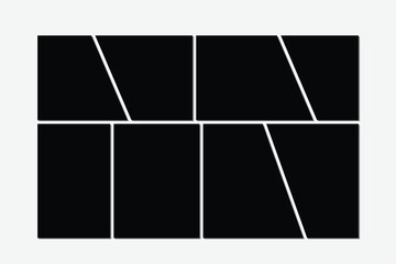  Collage Frame Vector Illustration Collage Template