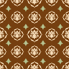 Damask Seamless Pattern floral Classical luxury- Vector Illustration background damask fold fashioned damask ornament vintage	