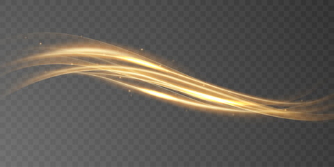 Luxurious golden light lines design background Abstract vector illustration