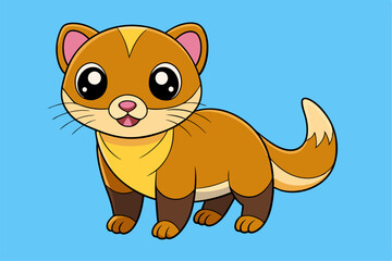 Charming Ferret Vector Art for Graphic Design – Ideal for Creative Logos, Illustrations, and Branding Projects