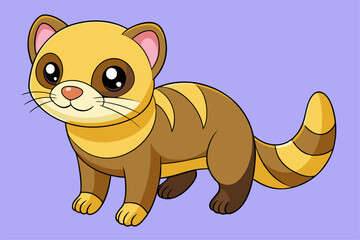 Charming Ferret Vector Art for Graphic Design – Ideal for Creative Logos, Illustrations, and Branding Projects