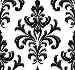 A seamless pattern of abstract on a white background