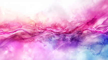Obraz premium pink smoke on white background; strand of pink color; smoke shape waves/clouds