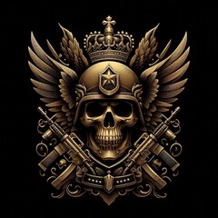 Obraz premium Metal army emblem or medals 