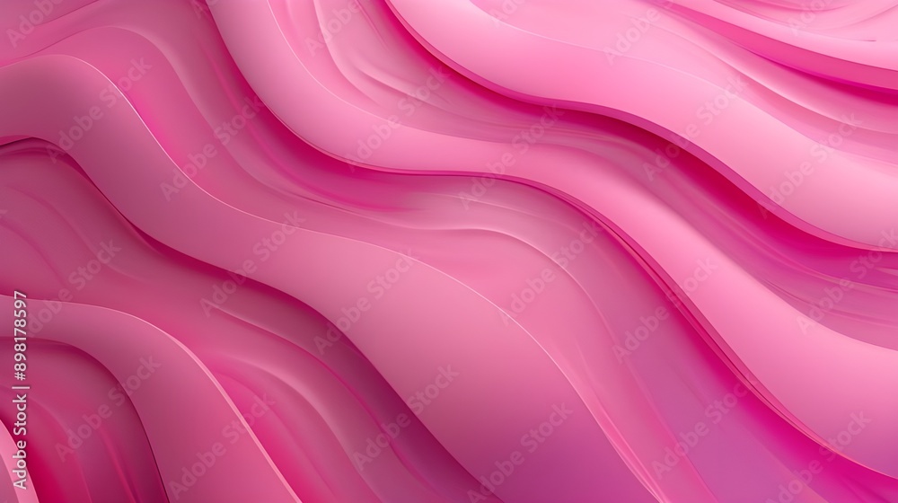 Poster waves on an abstract pink background