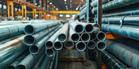 Warehouse Storage Steel Pipes