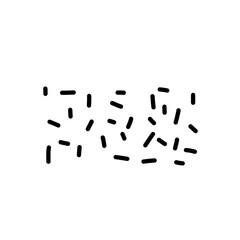 black confetti sprinkles decoration