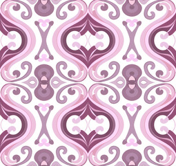 A seamless pattern of abstract on a white background