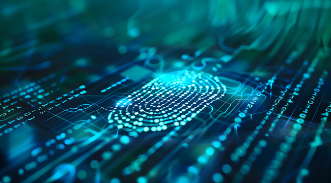 Digital fingerprint technology ensures secure access through biometric authentication, protecting data privacy and enhancing cybersecurity