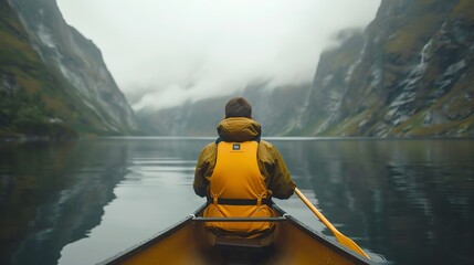 Solo Canoe Trip Through Misty Fjord.