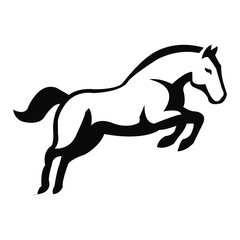 Horse jump vector art
