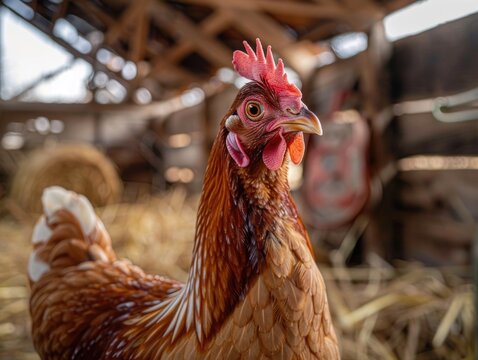 Chicken in Barn