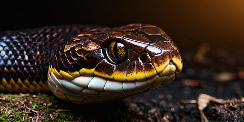 Fototapeta premium close-up of the snake