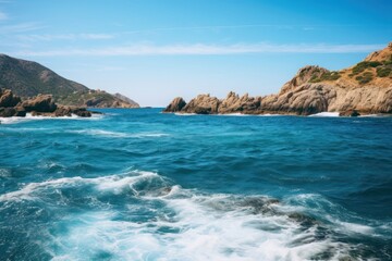 Mediterranean sea landscape outdoors nature.