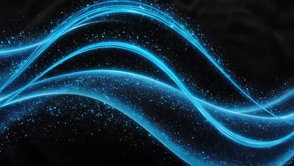 abstract blue  wave background