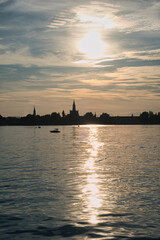 Abendsonne über Konstanz am Bodensee
