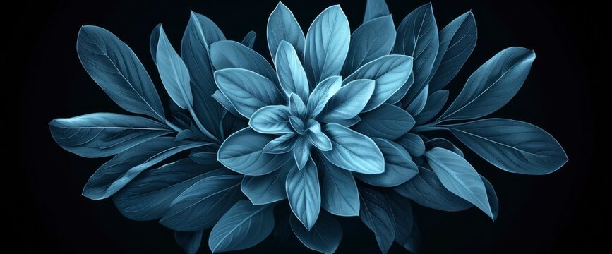 Cyanotype Printing On Glass, Offering A Striking And Artistic Blue-Toned Image