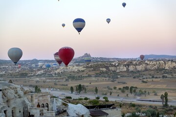 Hot Air Balloons Over Fairy Chimneys in Cappadocia
