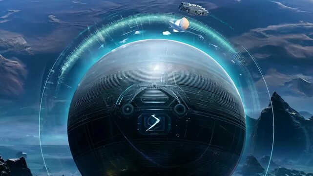 Large Sphere Structure On Alien Planet In Destiny 2