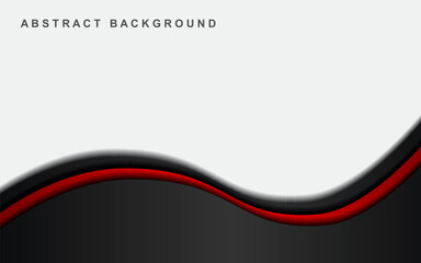 Vector background of curves overlapping paper layers on space for text and message design