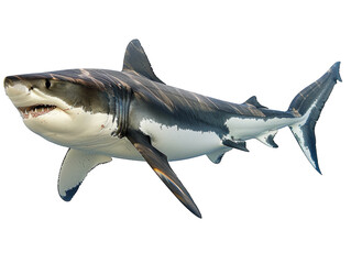 Fototapeta premium Shark isolated on transparent background