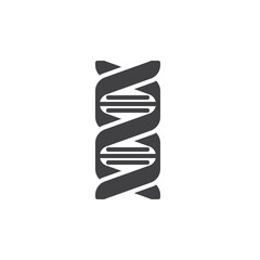 DNA double helix vector icon