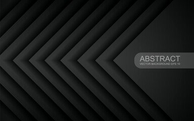 Obraz premium Abstract arrow shadow direction. abstract on black background futuristic modern design