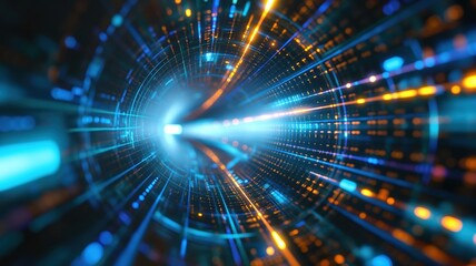 Glowing fractal spots dance in cosmic motion, abstract energy pattern backdrop