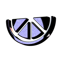 A stunning 3D icon with an elegant space texture,  perfect for adding sophistication to any project