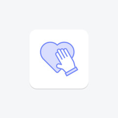 Honesty duotone line icon , vector, pixel perfect, illustrator file