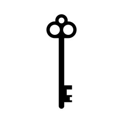 Key icon vector. Lock iluustartion sign. Closed symbol or logo.