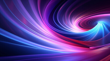 Captivating Blue Abstract Spiral with Dark Violet and Light Purple Accents,a Dark Sky-Blue and Light Pink Background with Dynamic Abstract Lines