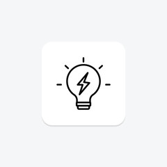 Energy line icon , vector, pixel perfect, illustrator file