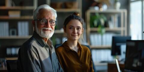 Couple Standing in Front of Computer