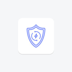 Energy Production duotone line icon , vector, pixel perfect, illustrator file