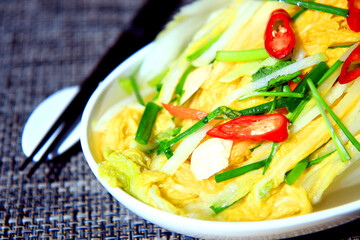 Korean Healthy Food. Fresh Ingredients.