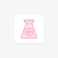 Energy Radiation duotone line icon , vector, pixel perfect, illustrator file