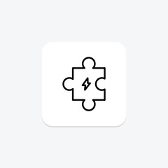 Energy Solutions line icon , vector, pixel perfect, illustrator file