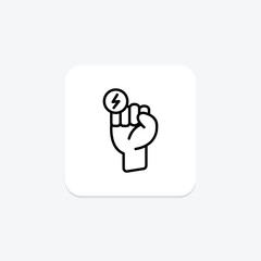 Energy Revolution line icon , vector, pixel perfect, illustrator file