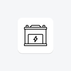 Energy Battery line icon , vector, pixel perfect, illustrator file